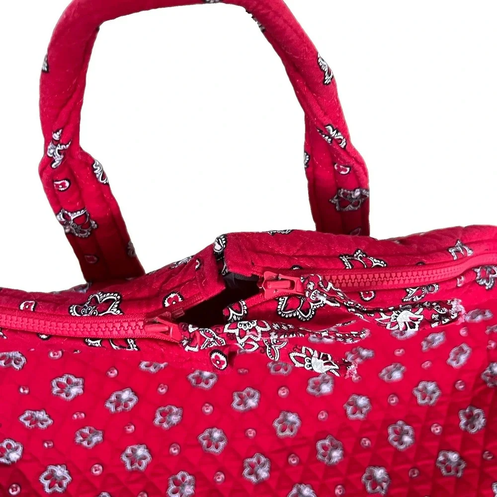 Vera Bradley Americana Red Garment Travel Bag Retired Vintage